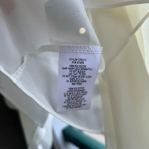 🆕 Alex Evenings Ivory Chiffon Shrug Jacket Top for Dress Cardigan Size XL - Picture 11 of 11